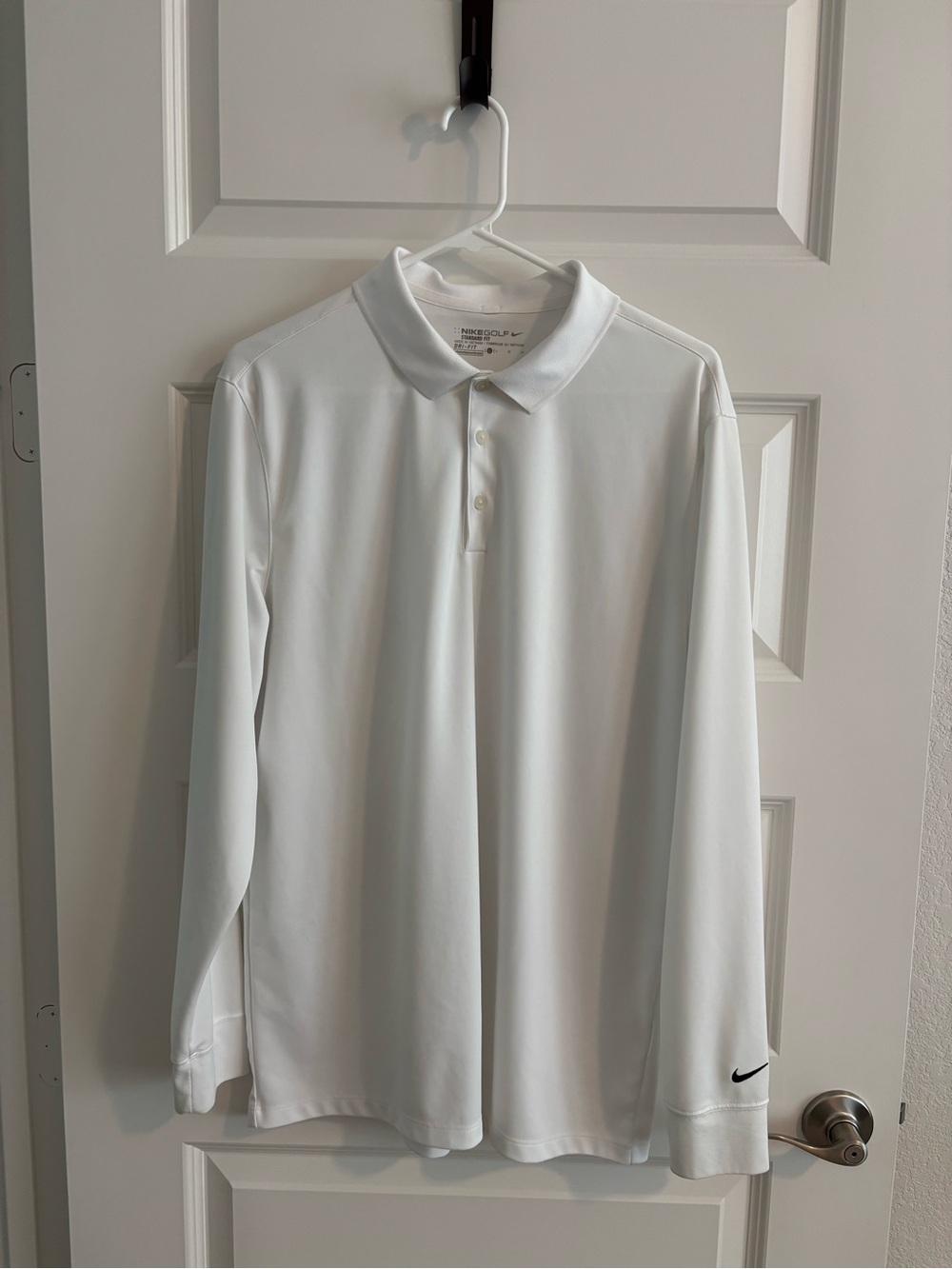 Nike Golf White Long Sleeve Shirt L